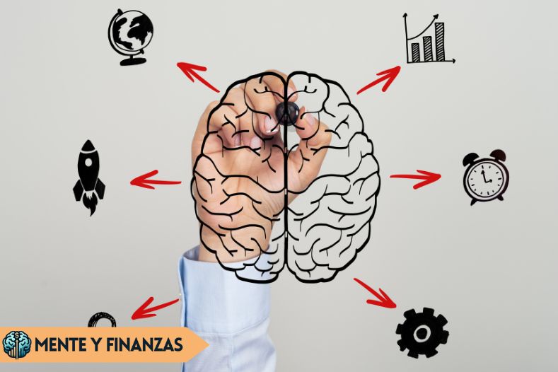 Cómo entrenar tu mente para atraer dinero y abundancia Persona visualizando riqueza y programando su mente para la abundancia